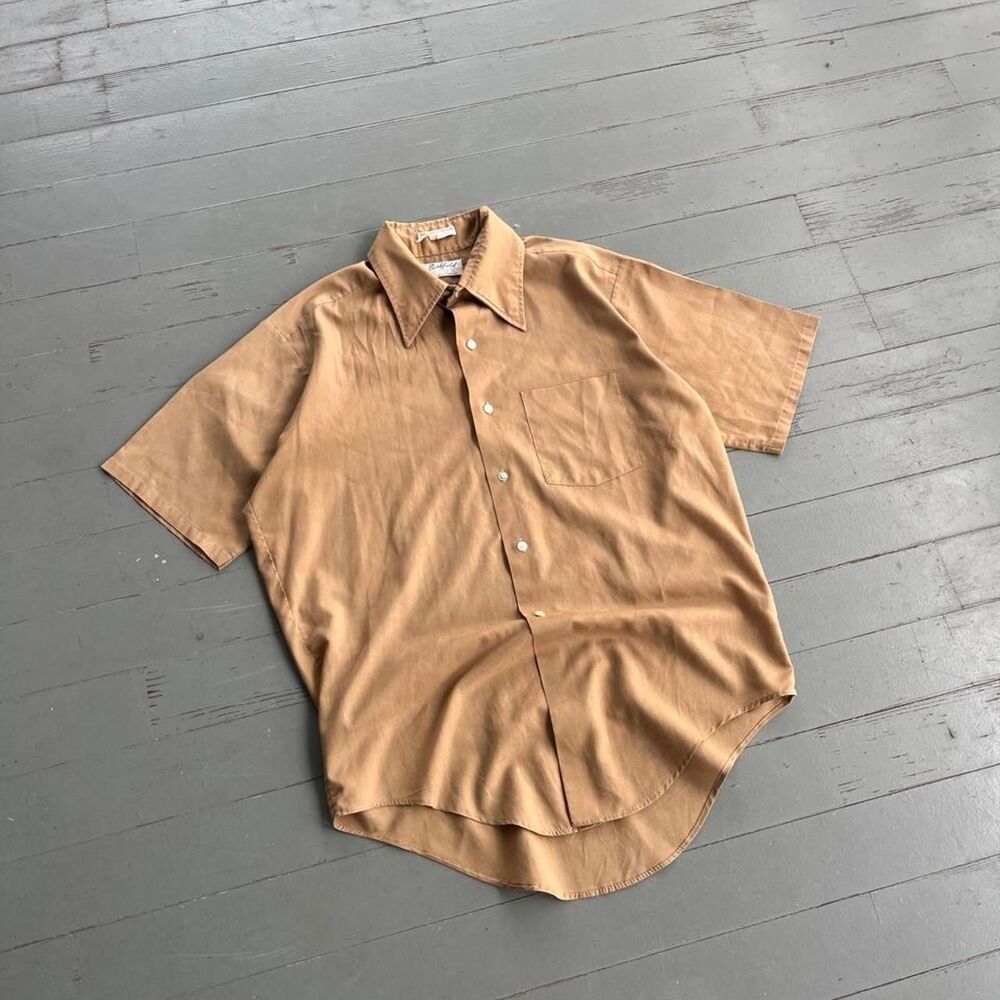 Vintage 60s Berkfield Permanent Press Old Money Y2K Button Up Shirt